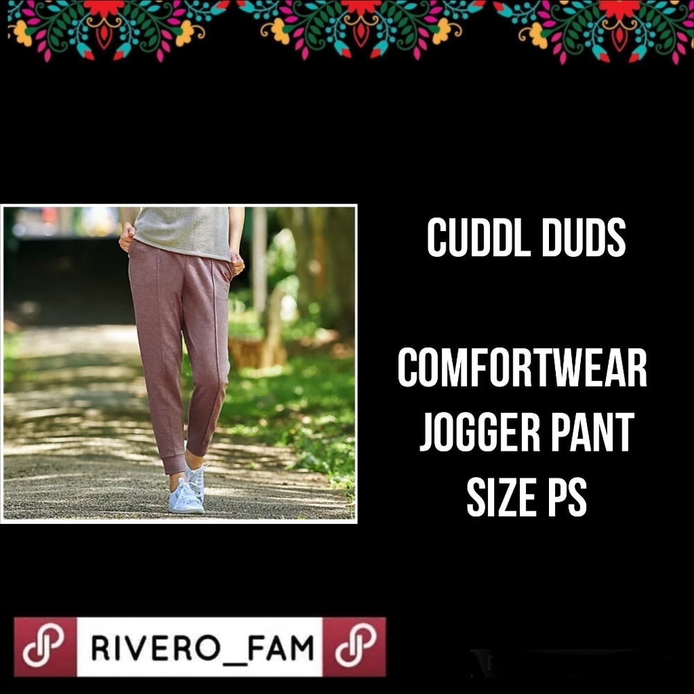 CUDDL DUDS | COMFORTWEAR | JOGGER PANT | SIZE PS